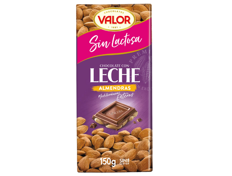 Chocolate Con Leche Y Almendras Valor 250 Gr