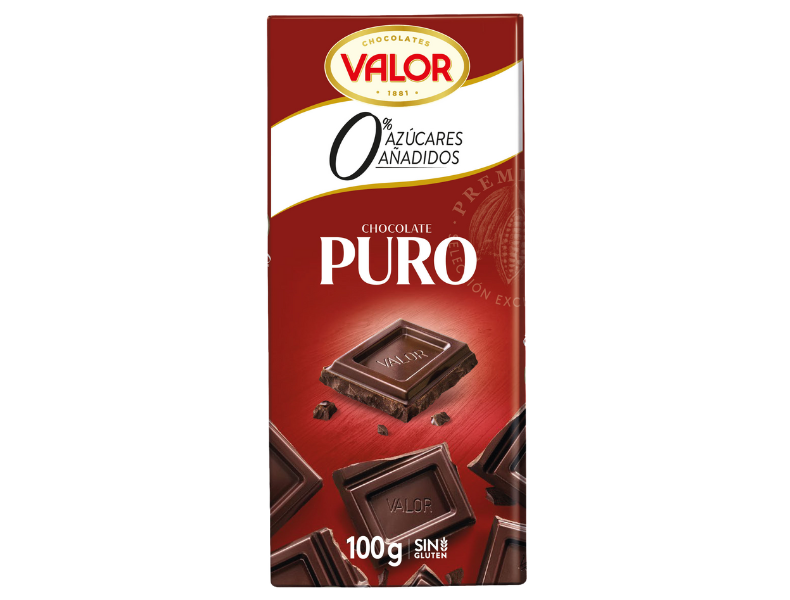 Chocolate Puro. 0% Azúcares Añadidos.