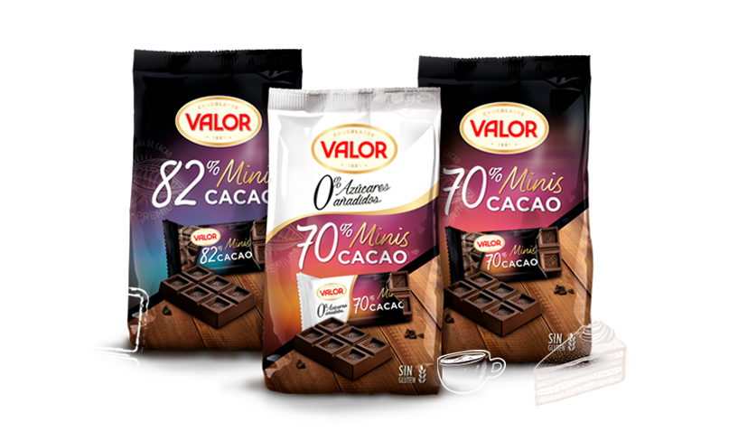 Chocolates Valor. Pure Pleasure. All Our Chocolates